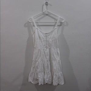 WHITE EYELET LACE FOREVER 21 DRESS